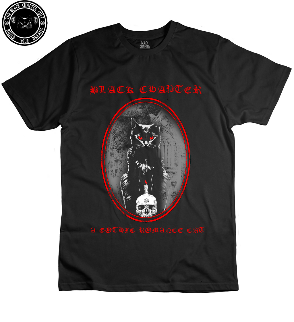 T-shirt - A Romantic Gothic Cat