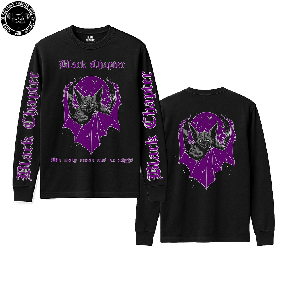 Long Sleeve T-Shirt - Bats