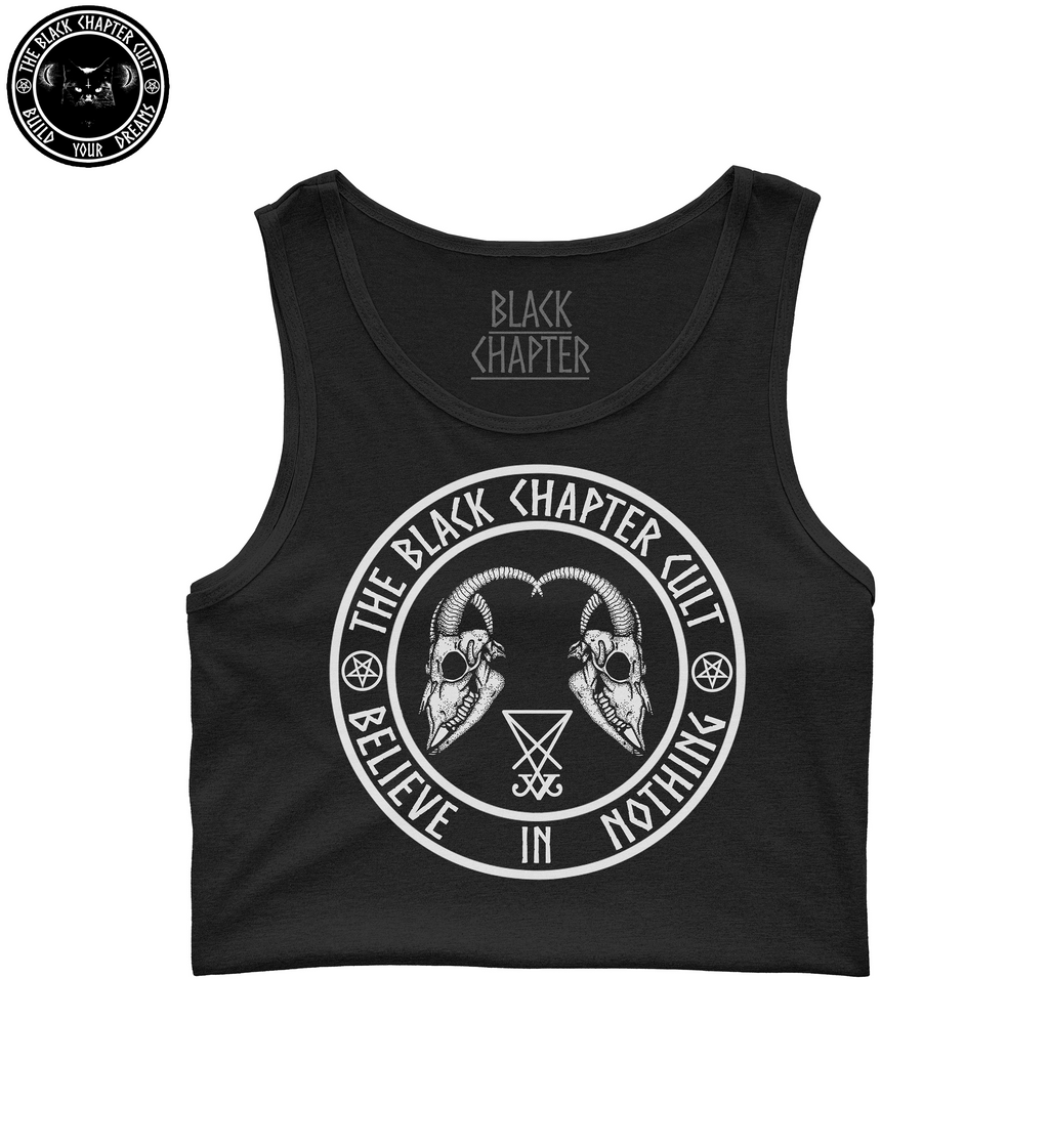 Cropped Tank Top - Believe In Nothing