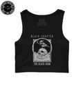 Cropped Tank Top - Black Crow