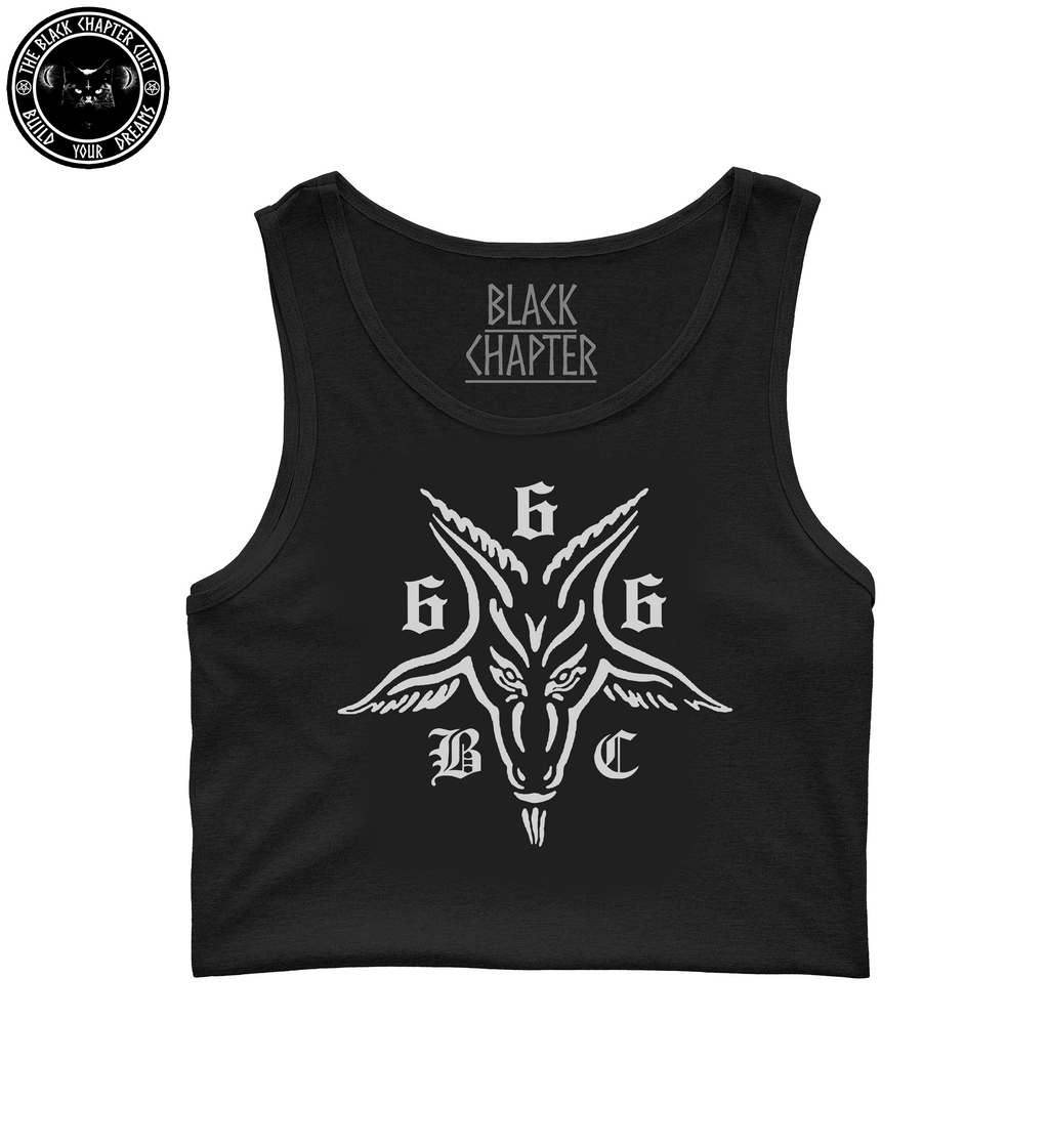 Cropped Tank Top - Goat 666