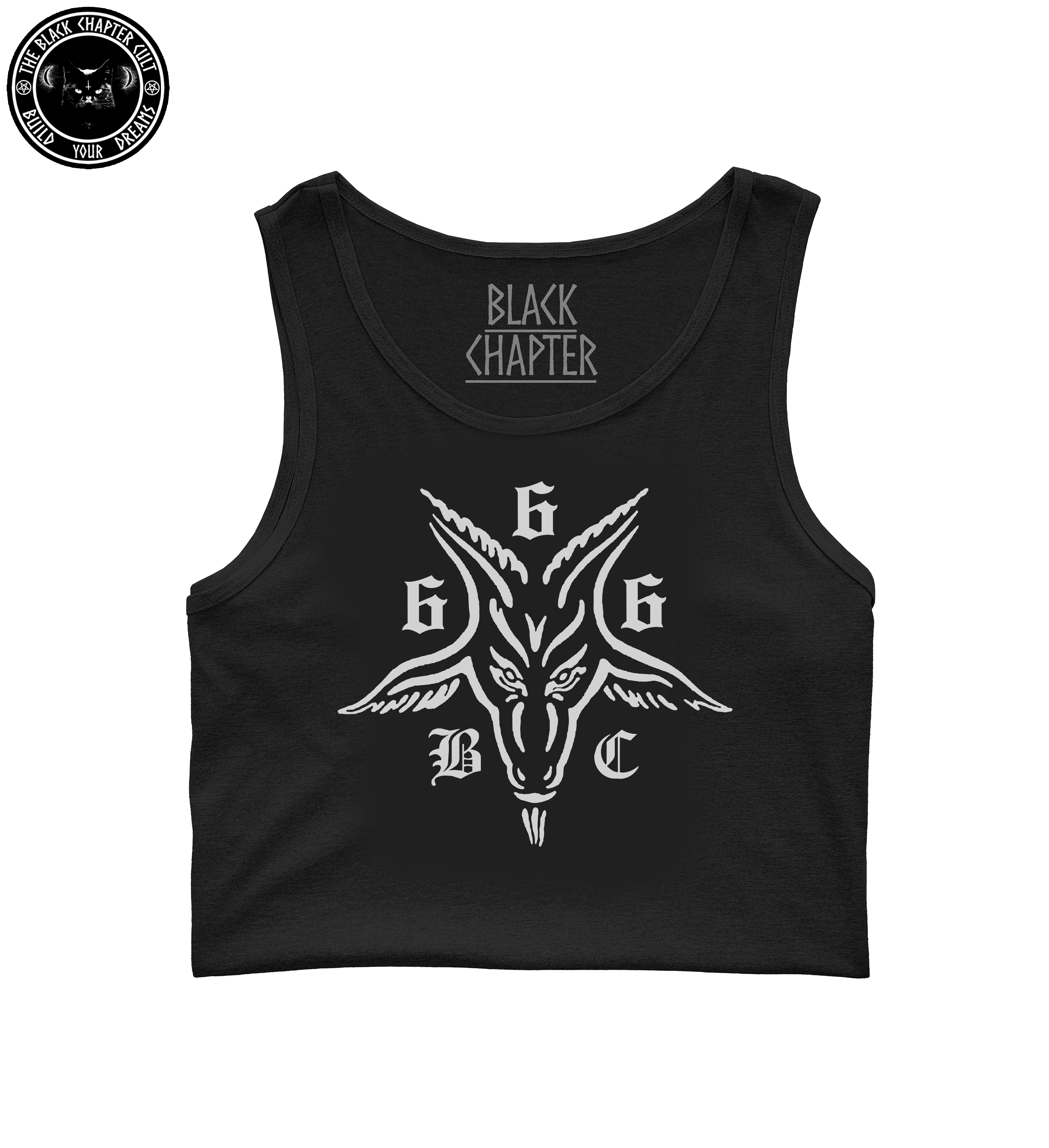Cropped Tank Top - Goat 666