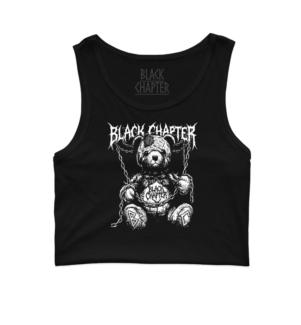 Cropped Tank Top - Satanic Vibes Only