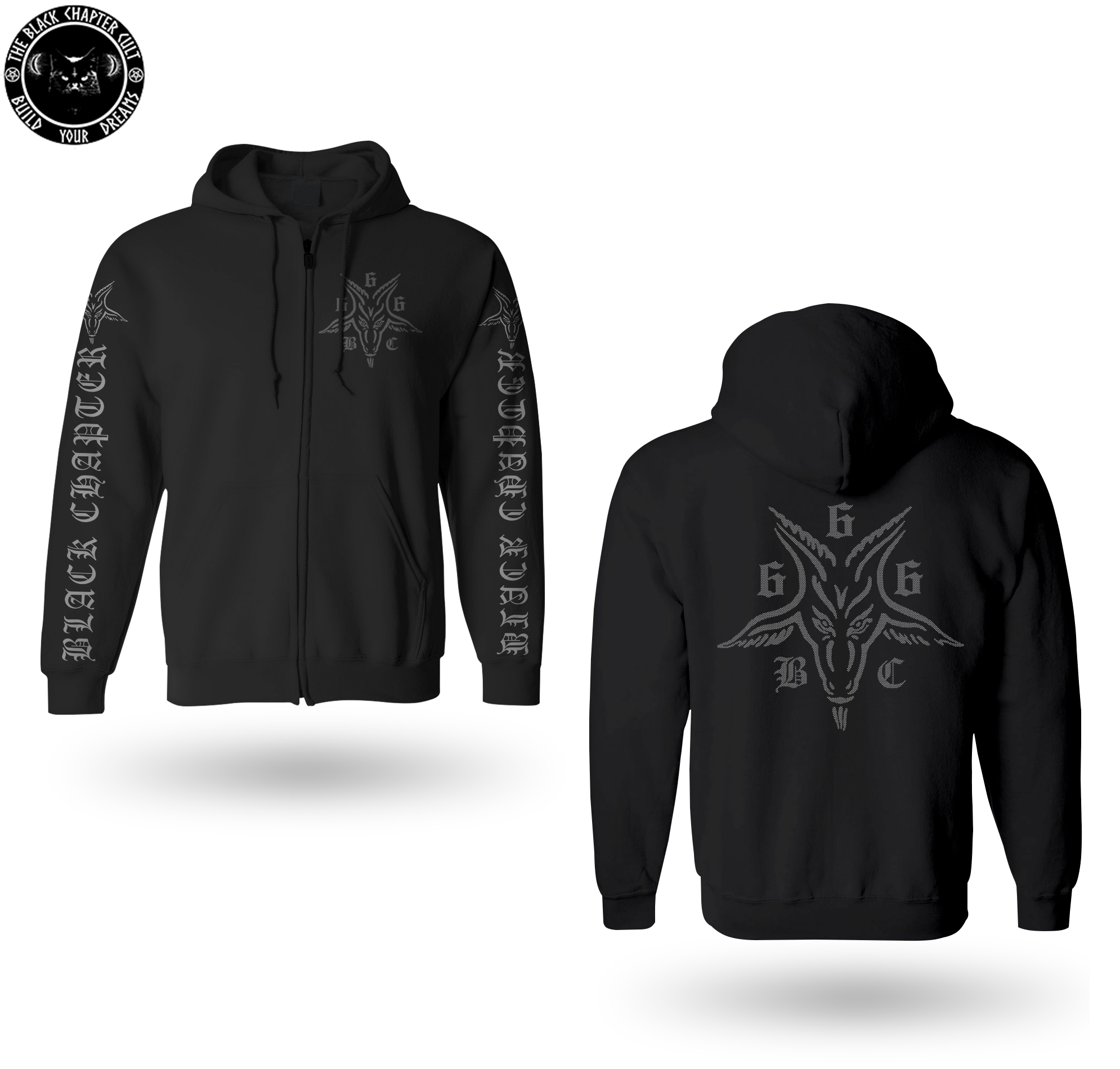 Moletom de Ziper Capuz Goat