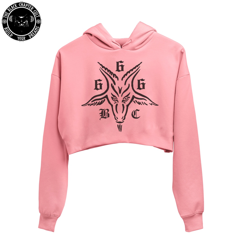 Cropped Sweatshirt - Goat 666