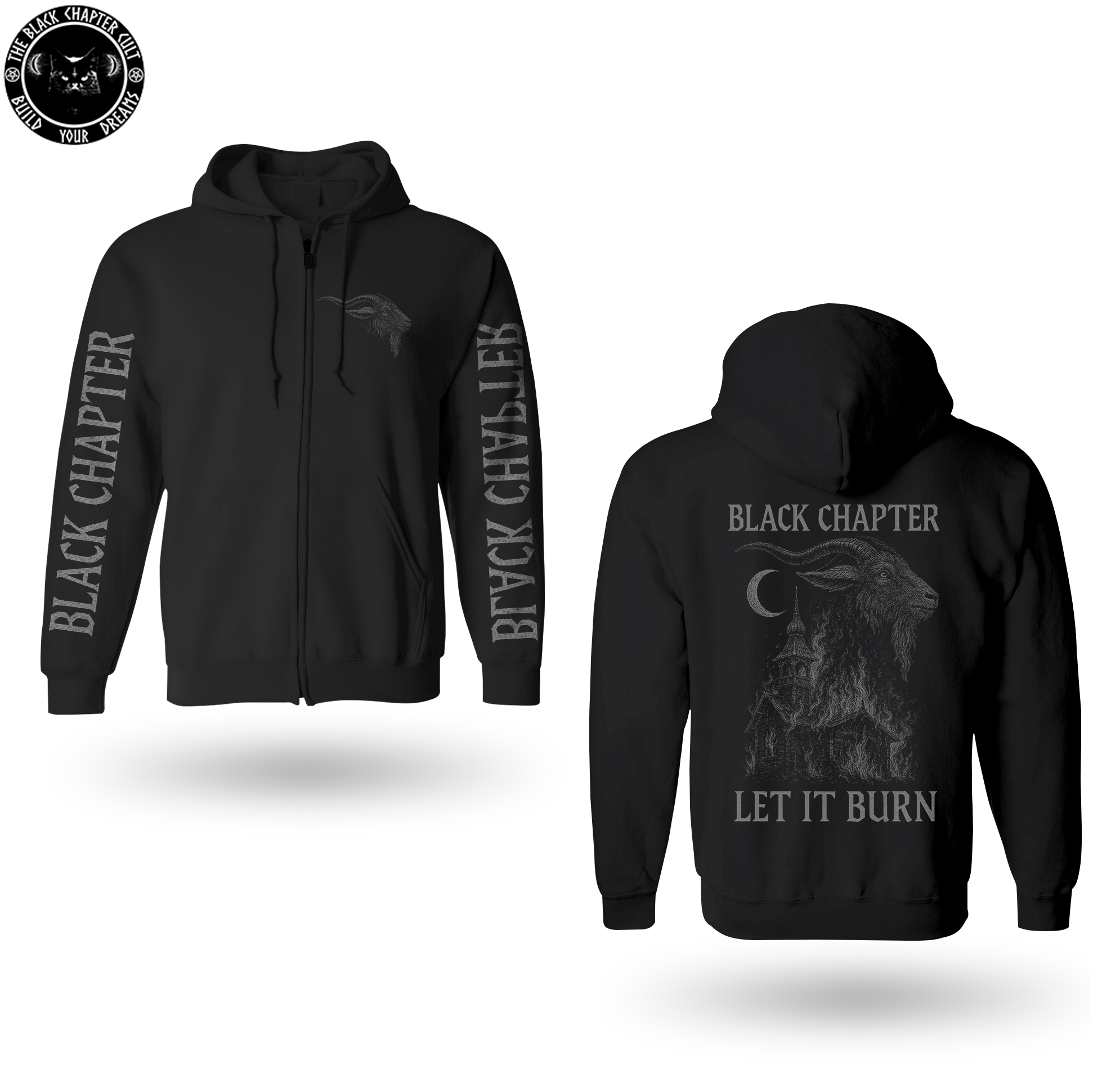 Moletom de Ziper Capuz Let It Burn