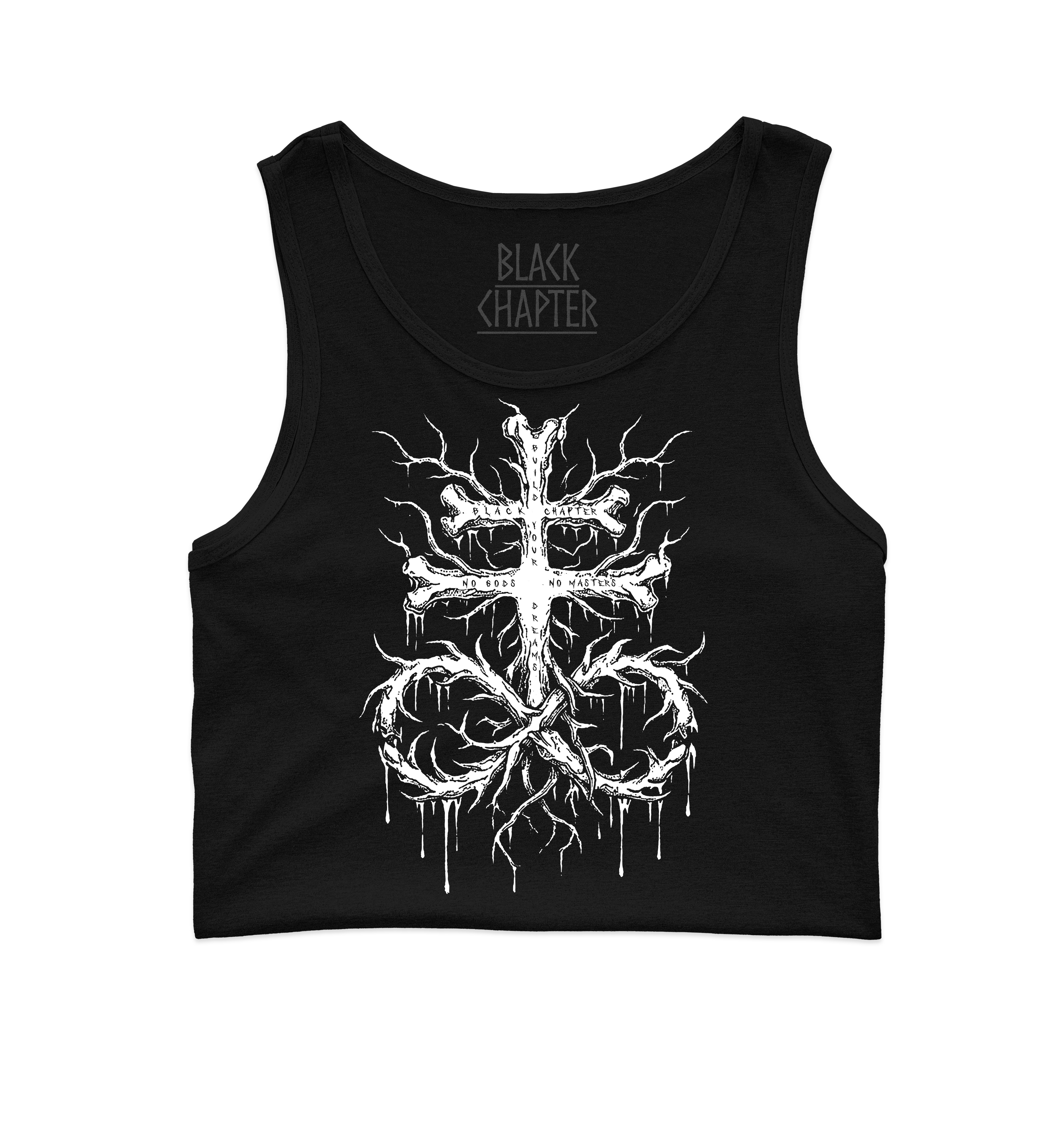 Cropped Tank Top - Satanic Vibes Only