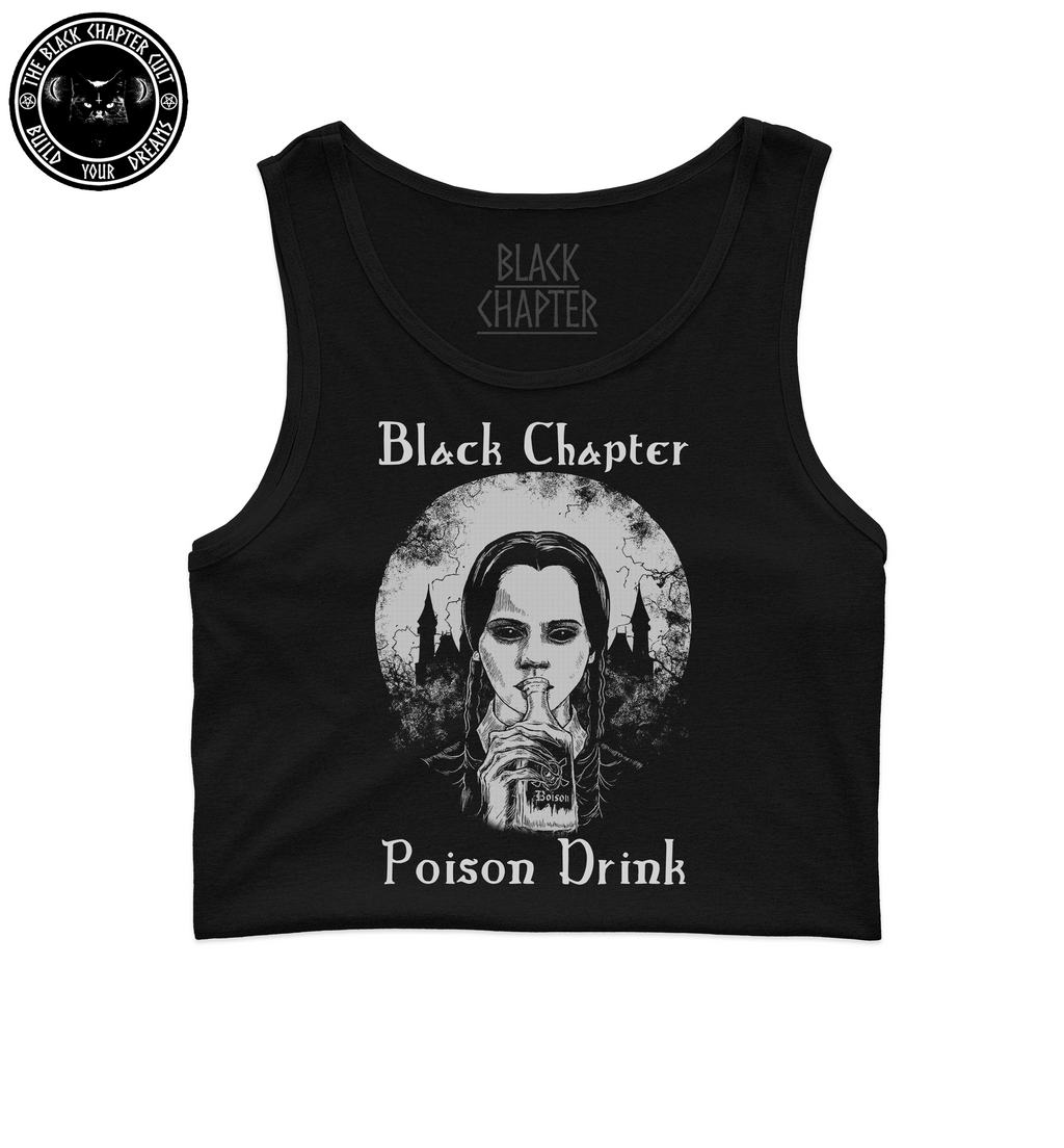 Cropped Tank Top - Poison Drink