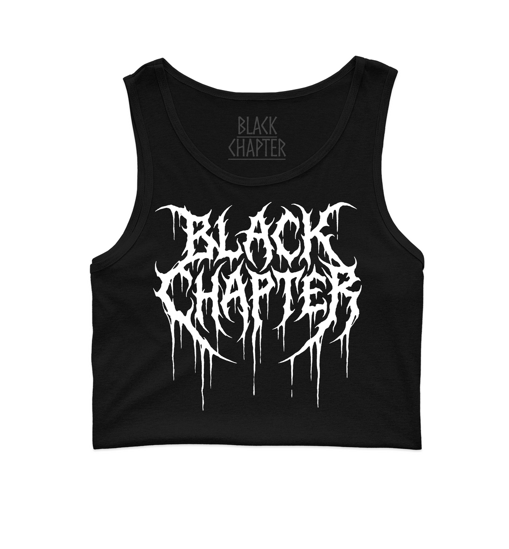 Cropped Tank Top - Satanic Vibes Only