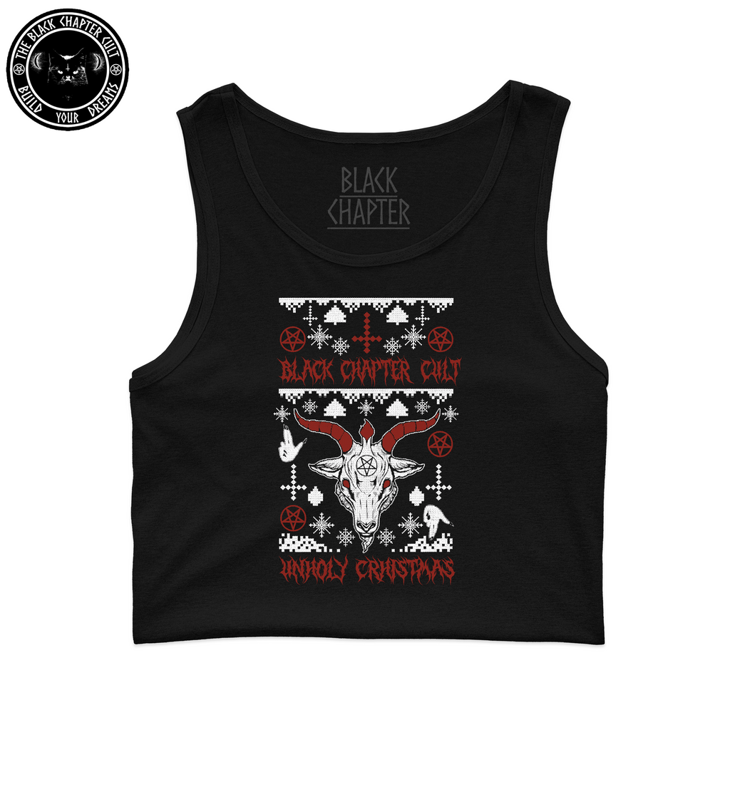 Cropped Tank Top - Unholy Christmas